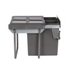 Austen & Co. 68L Built-In Pull Out Cupboard Kitchen Bin - 2 Compartments