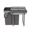 Austen & Co. 68L Built-In Pull Out Cupboard Kitchen Bin - 2 Compartments