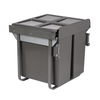 Austen & Co. 68L Built-In Pull Out Cupboard Kitchen Bin - 2 Compartments
