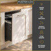 Austen & Co. 68L Built-In Pull Out Cupboard Kitchen Bin - 2 Compartments