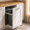 Austen & Co. 68L Built-In Pull Out Cupboard Kitchen Bin - 4 Compartments
