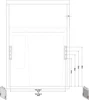 Hailo 90.5L Side Mounted Pull Out Bin with 4 Compartments 600mm - Dark Grey