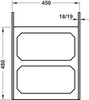 Vauth-Sagel 64L Side Mounted Pull Out Bin with 2 Compartments 450mm - Lava Grey