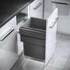 Hailo 55L Side Mounted Pull Out Bin with 1 Compartment 450mm - Dark Grey