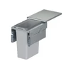 Vauth-Sagel 44L Side Mounted Pull Out Bin with 1 Compartment 400mm With 476mm Depth - Silver Grey