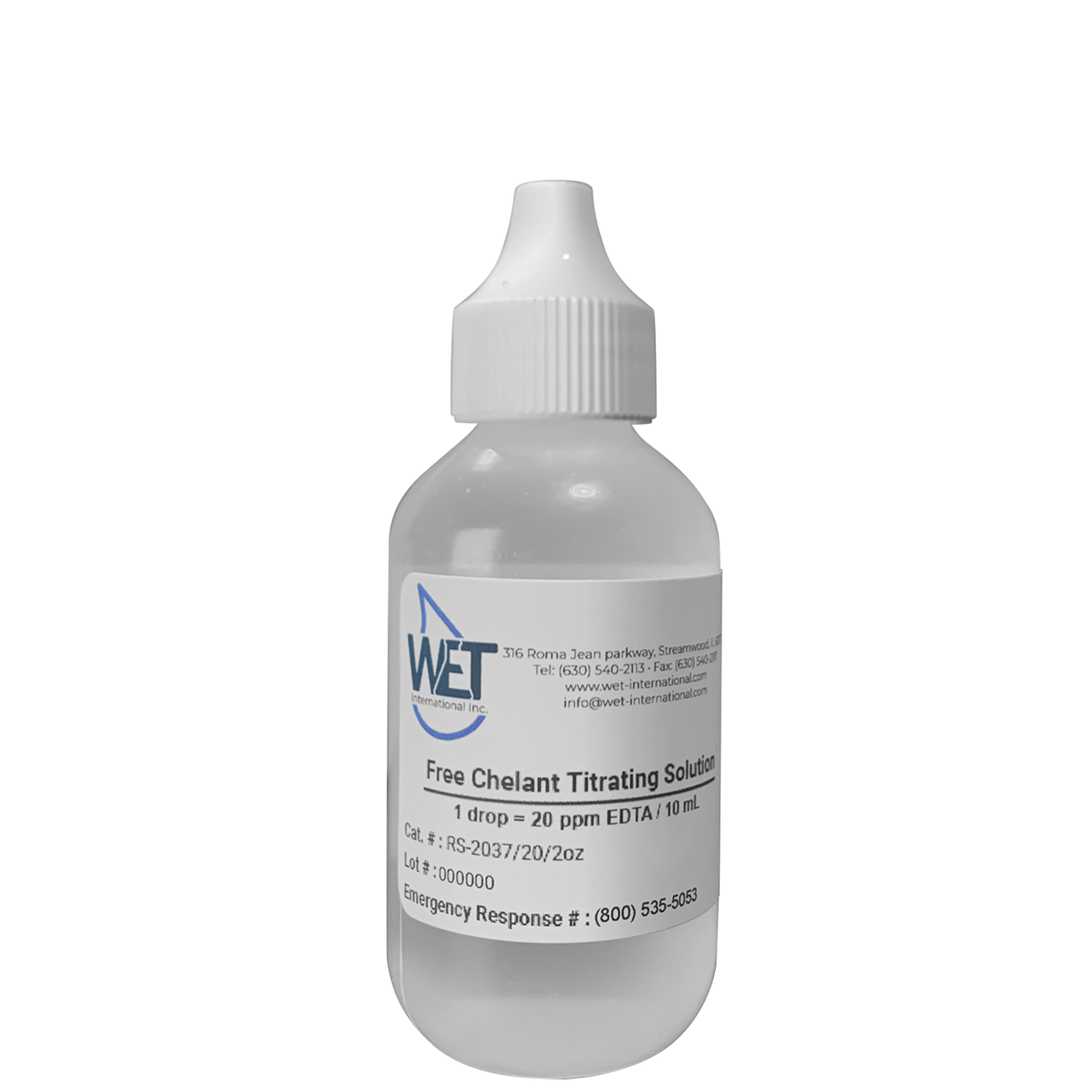 Free EDTA titrating solution 1 drop = 20 ppm (CIP) WET INTERNATIONAL