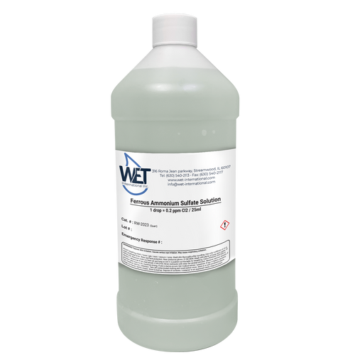Water Conditioning & Purification Reagents Chlorine WET