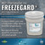 FreezeGard non glycol antifreeze and HVAC deicer product photo showing container packaging for winter coil protection.