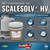 ScaleSolv?? HV high viscosity industrial descaler designed for vertical surfaces, shown with product container and foaming action on industrial equipment to illustrate extended contact time and effective carbonate scale removal.