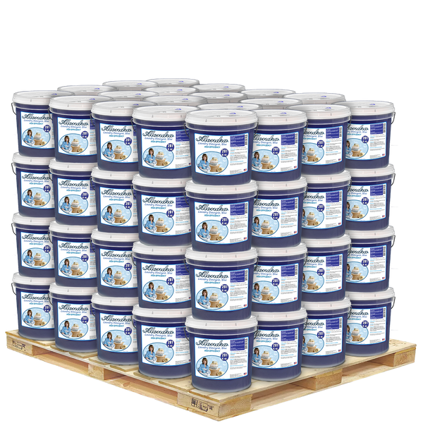 1 Pallet containing 80 x 2.2 gallon buckets of Alondra Laundry Detergent - Blue