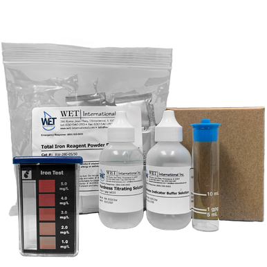Hardness & Iron test kit, Color match RT, in cardboard box (WC) - WET ...