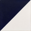 White and cobalt diagonal talavera tile detail view White and cobalt diagonal talavera tile detail view