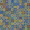 Vibrant hand-painted  mix collection of 100 4x4 inch tiles