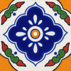 Mexican Tile Golden Center Flower