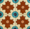 high relief tile brown, blue, cobalt and white high relief tile brown, blue, cobalt and white
