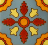 mexican relief tile beautiful heliconia