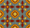 mexican relief tile beautiful heliconia