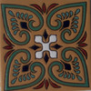 mexican relief tile wildflower