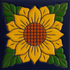 Relief Tile "Sunflower"