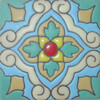 mexican relief tile spring flower
