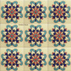 high relief tiles paintes cobalt, pastel green, bright red and mexican white