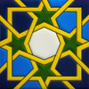 mexican relief tile star mosaic