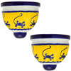 Lizard Dance Talavera Sconce artisan ceramic sconces featuring playful reptile silhouettes inspired by desert wall art.
