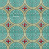 high relief tiles paintes red, pastel green, cinnamon and mexican white