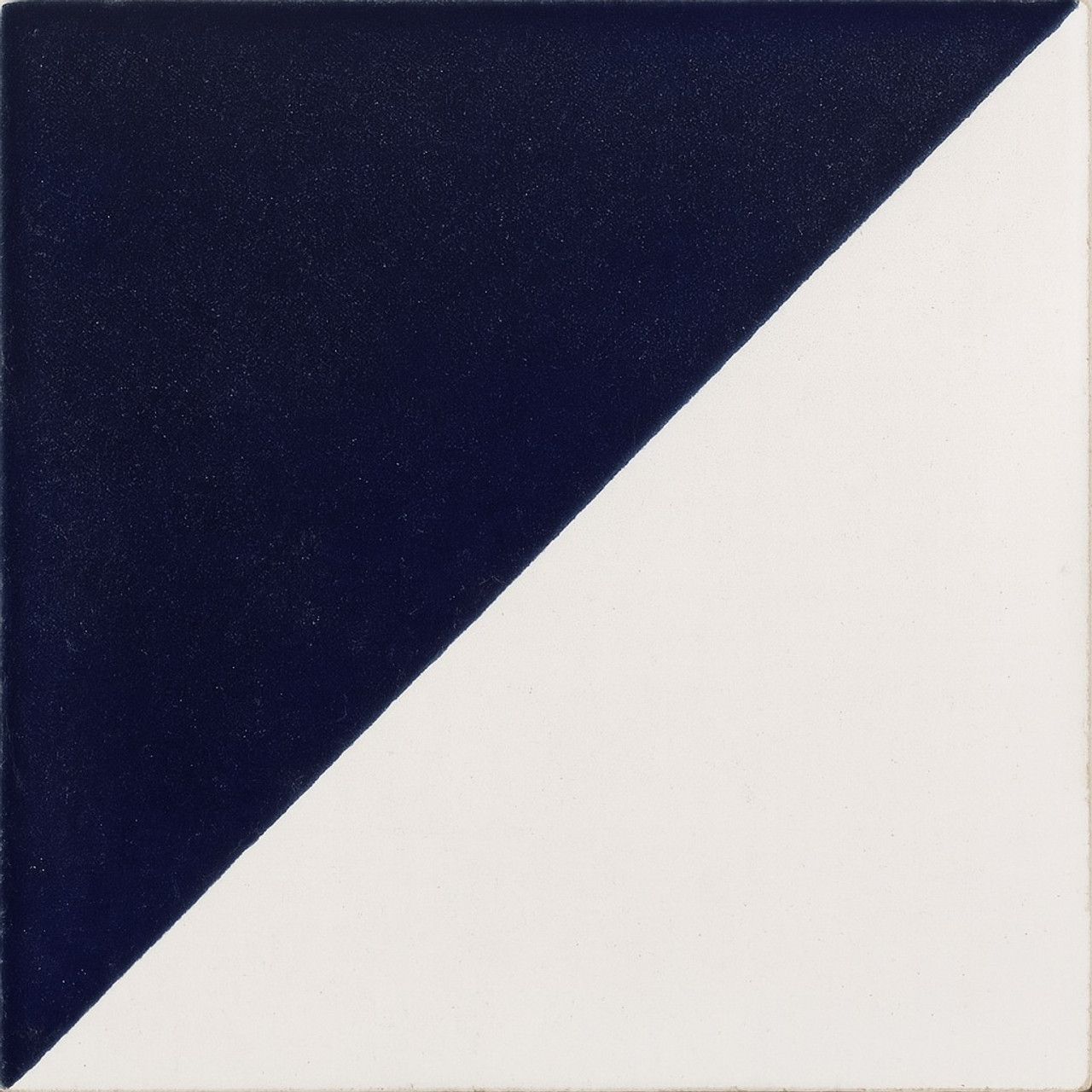 White and cobalt diagonal talavera tile detail view White and cobalt diagonal talavera tile detail view