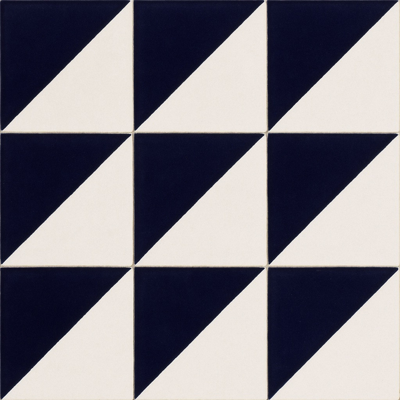 White and cobalt diagonal talavera tile preview with nine tiles put together