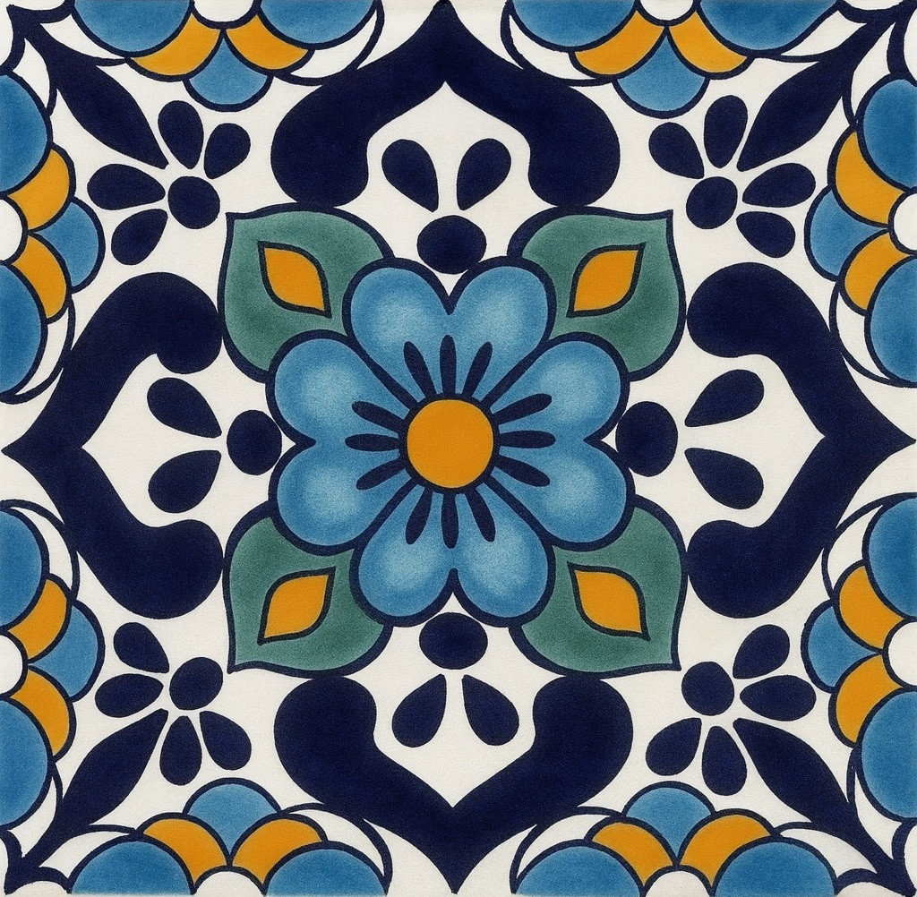 shelbey Mexican Tile ボトムスS Prima Mexican Tile - Cruz Del Sol – Mexican Tile Designs