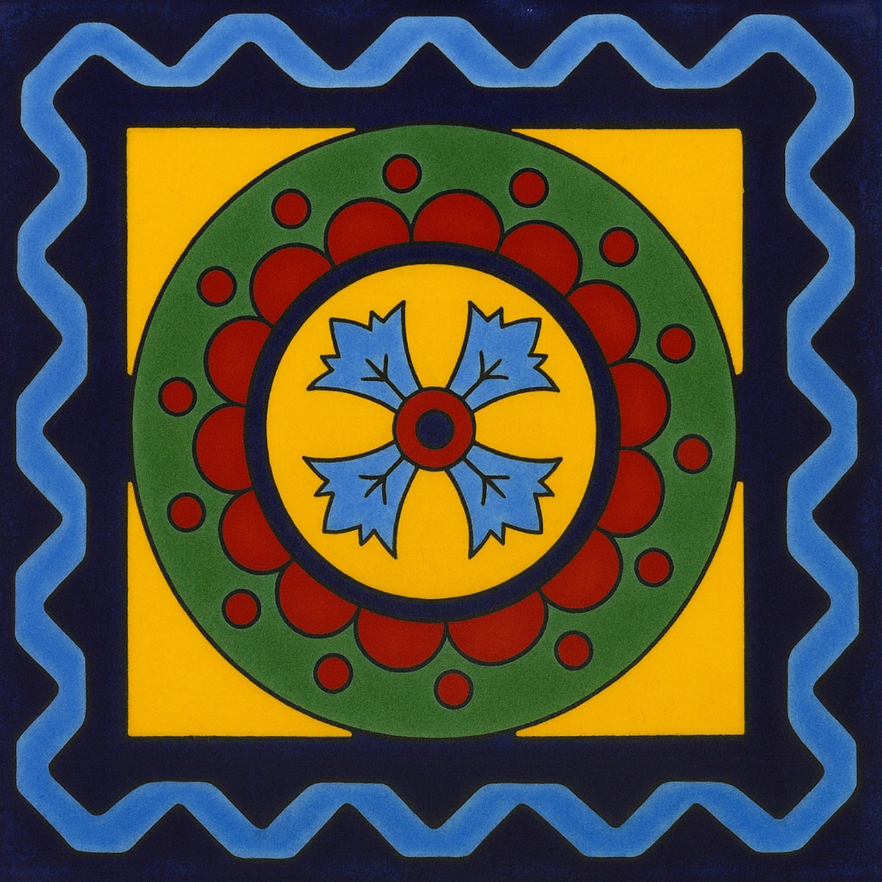 Mexican Tile Desert Mandala