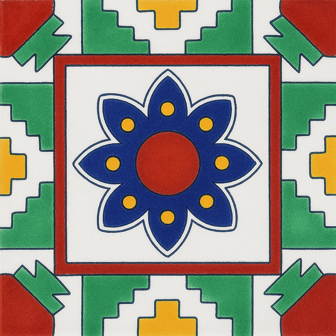 Mexican Tile Moroccan Flower