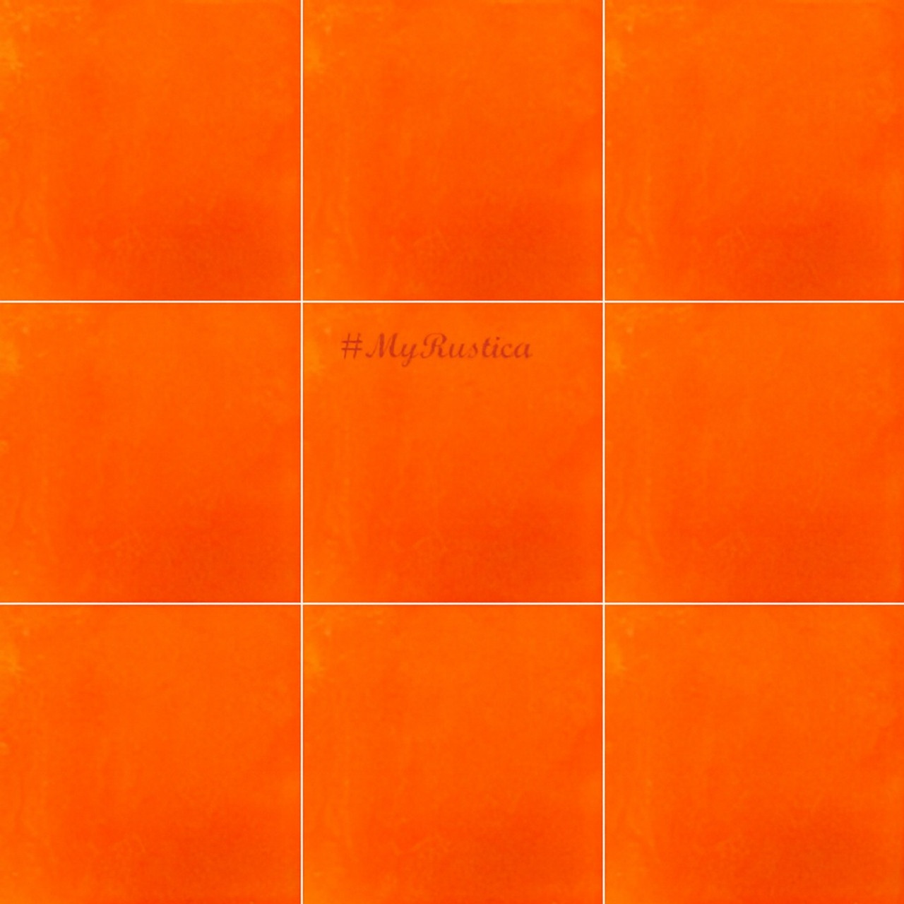 painted in orange color ceramic tiles from mexico