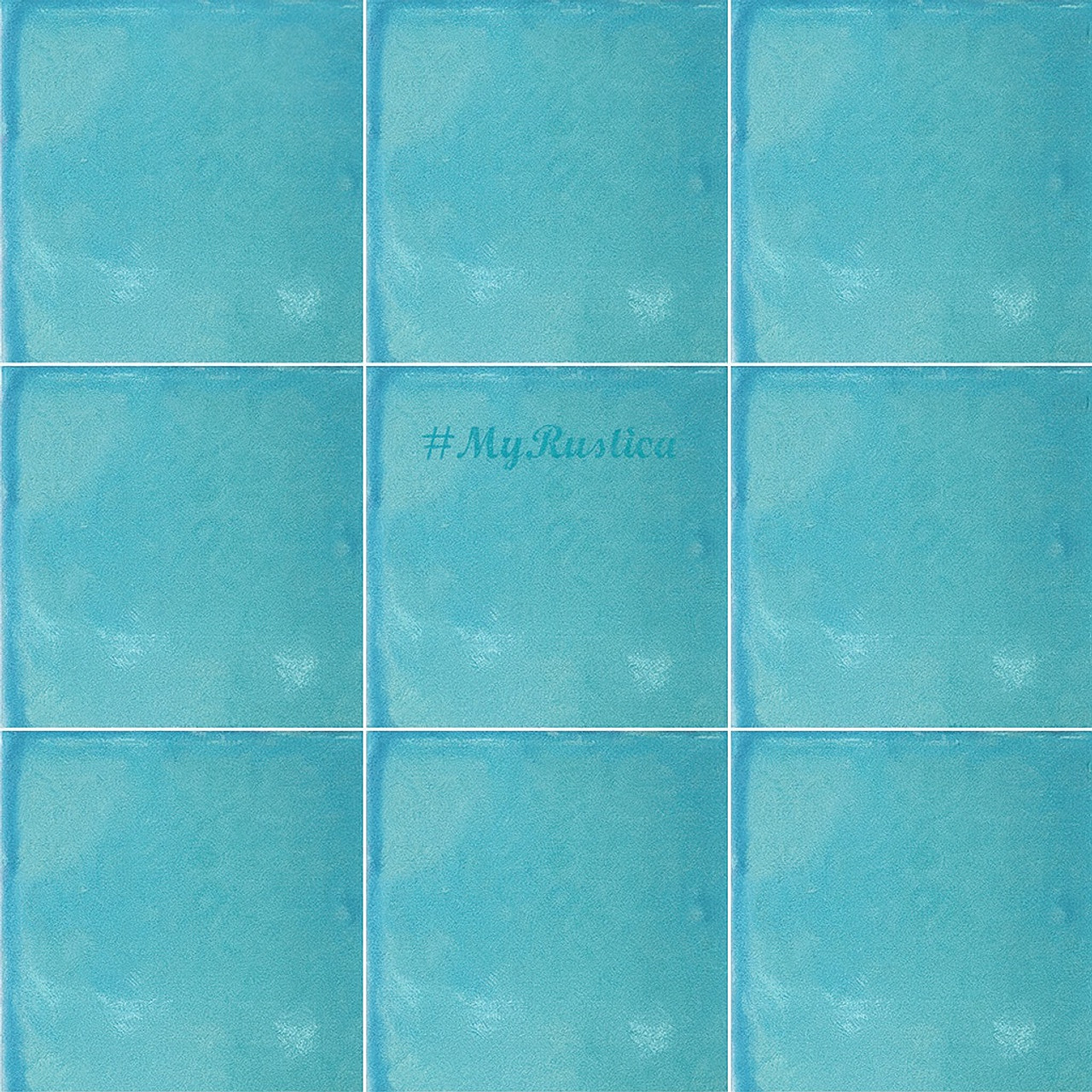 detail view of light blue ceramic tiles from Mexico