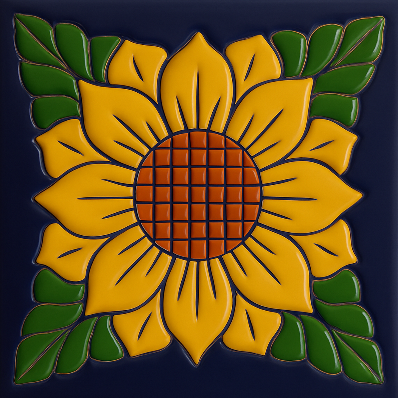 Relief Tile "Sunflower"
