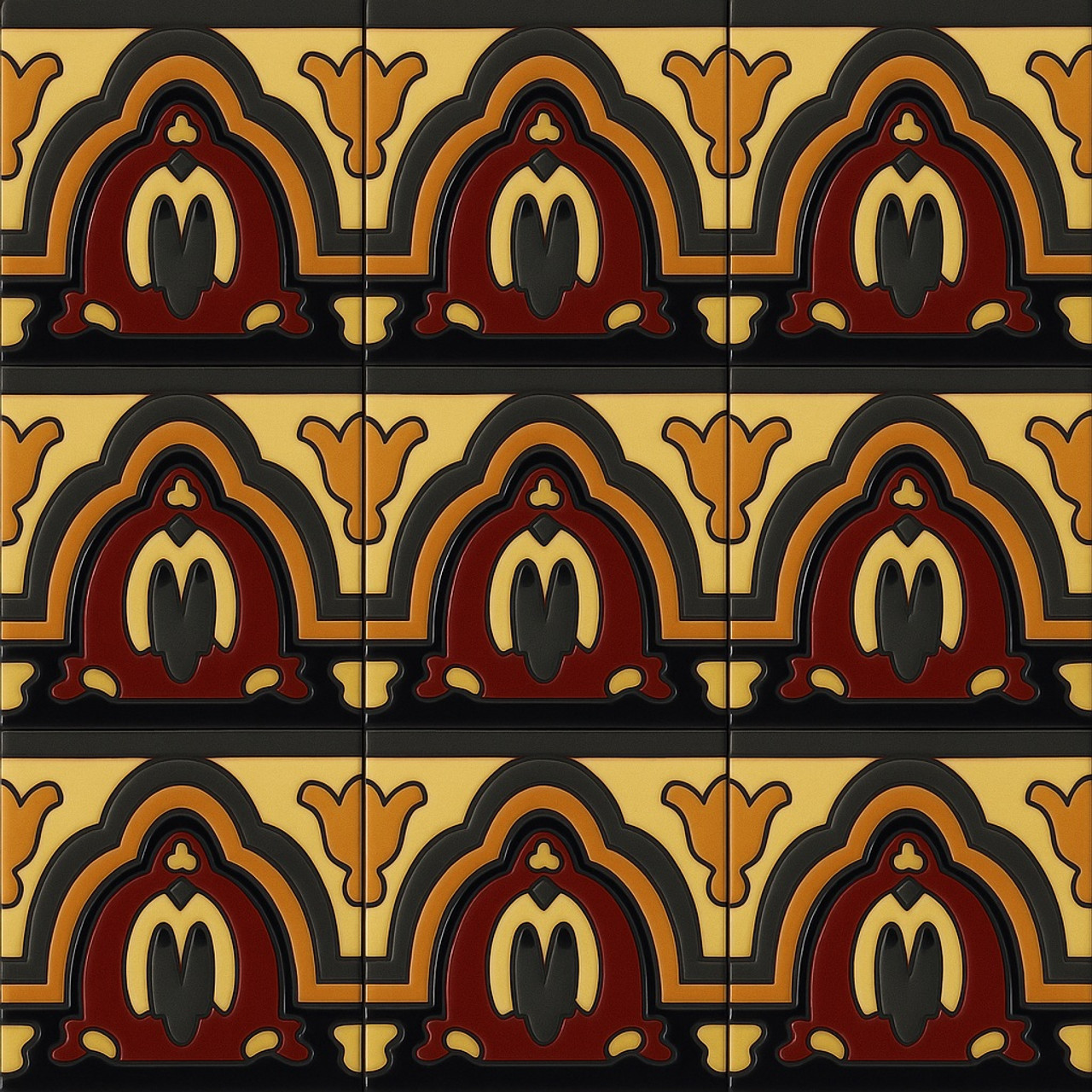 high relief borders paintes gray, black, brown, dark red and cream yellow high relief borders paintes gray, black, brown, dark red and cream yellow