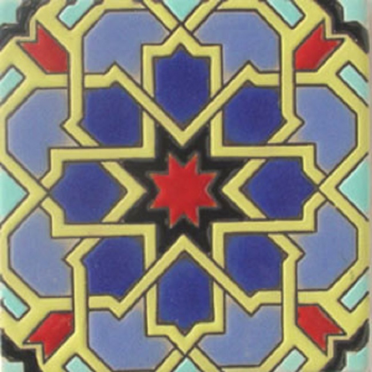 mexican relief tile red star