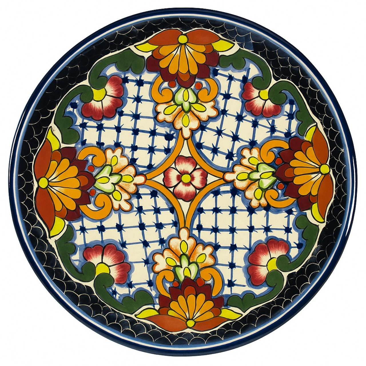 Carmine Vista Talavera Plate