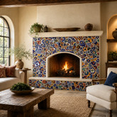 Using Broken Talavera Tiles to Add Color and Texture to Outdoor Spaces