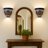 Talavera Wall Sconces: Handcrafted Mexican Lighting that Transforms Interior and Exterior Spaces