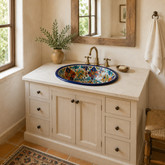 How Decorative Oval Talavera Sinks Turn a Simple Vanity into a Focal Point