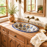 How to Clean and Care for a Hand Painted Oval Talavera Sink
