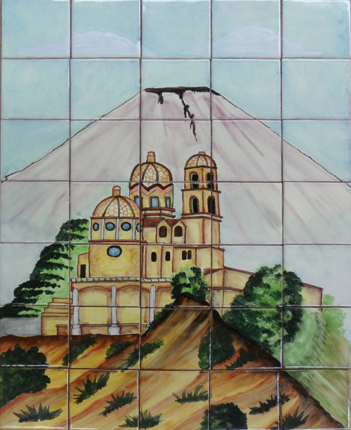 mexican tile mural