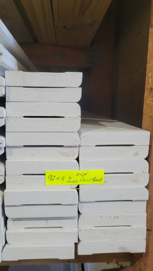 92x18 MDF Single Pencil Round