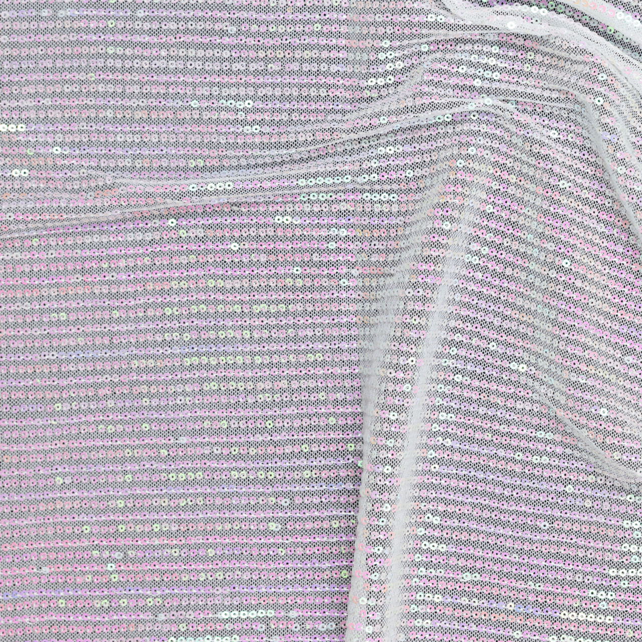 Sequin Stripes on Tulle