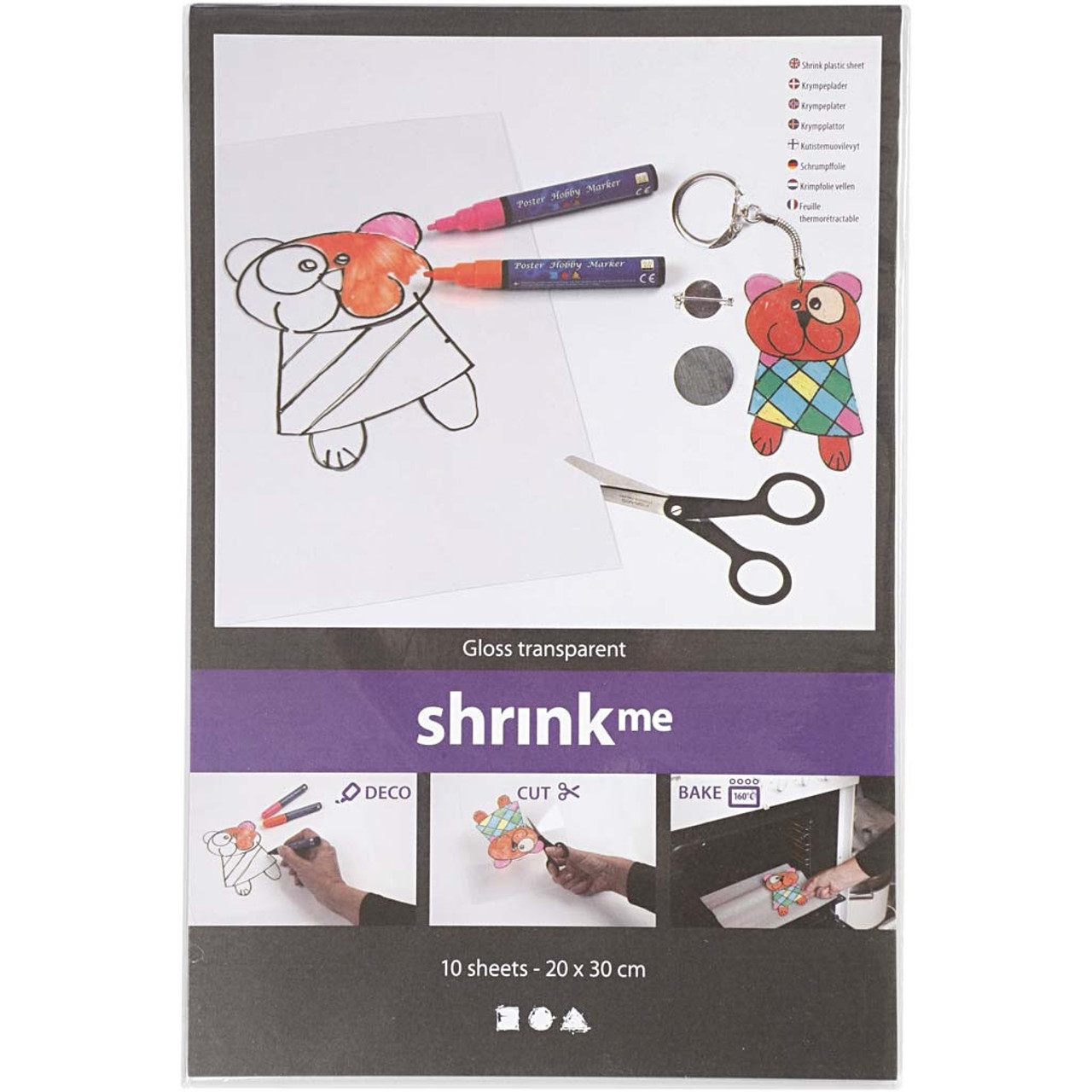 Printable Shrink 10 Sheets A4 Shrink Plastic Sheets Shrink Fun