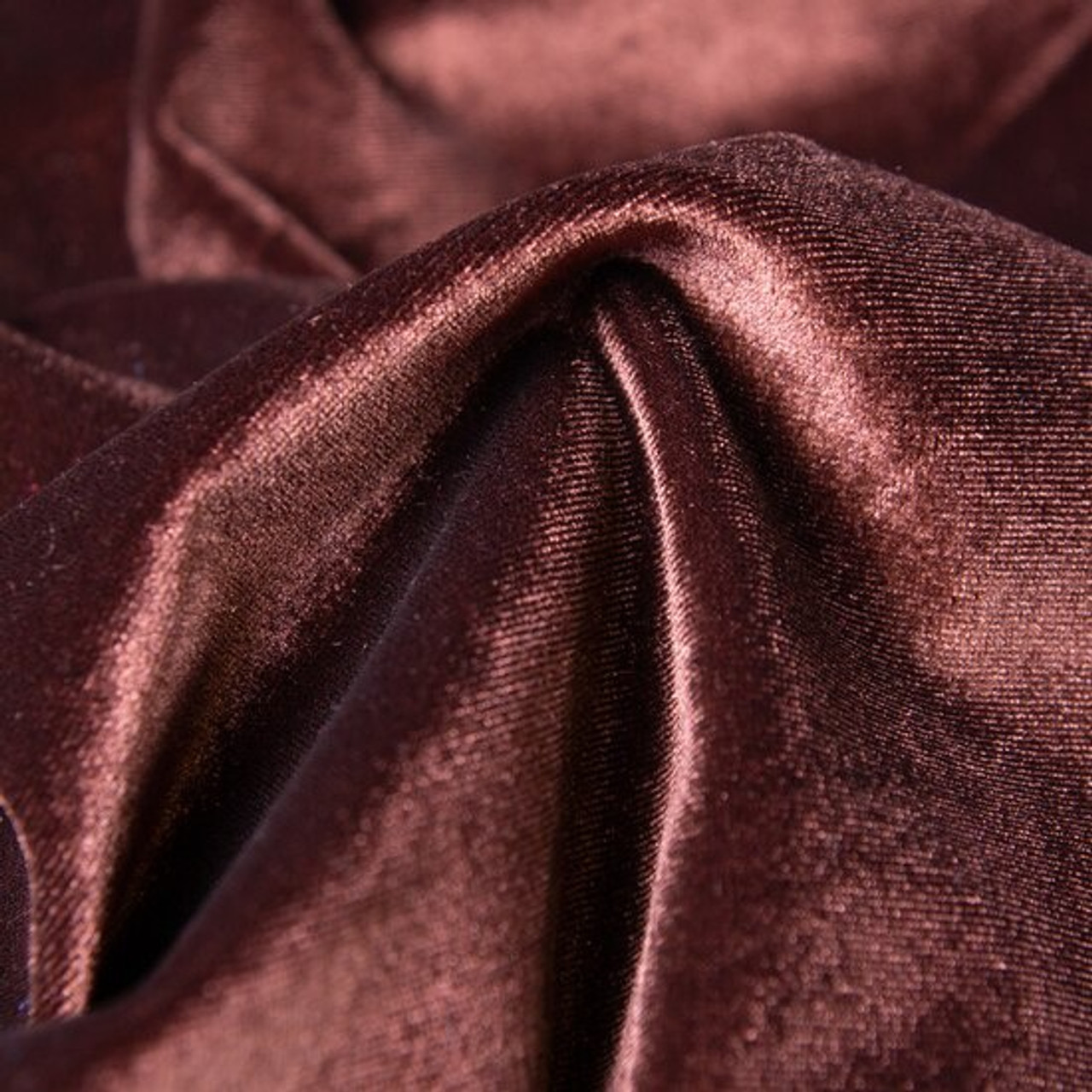 Red Crushed Velvet Velour Stretch Fabric Material Polyester 150cm