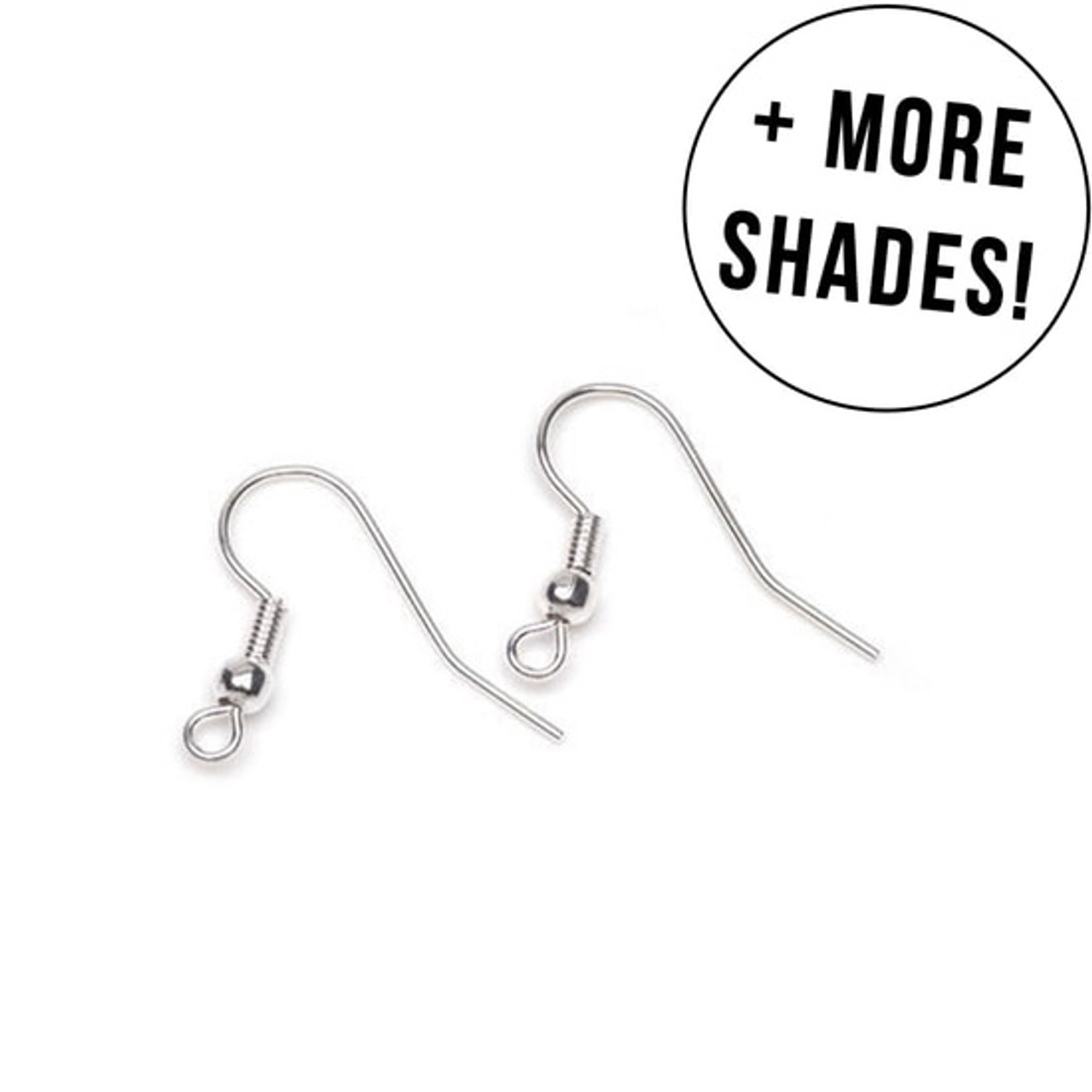 Silver Colour Fish Hooks Earrings Blanks Quantity To Choose, 51% OFF