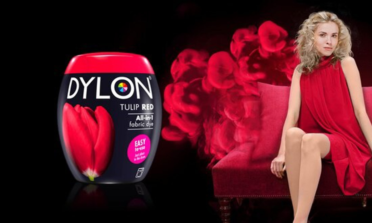 Dylon Fabric Dye for Hand Use - Tulip Red at Barnitts Online Store, UK